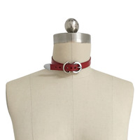 Signature Choker ( Red + Silver ) - Thumbnail 1