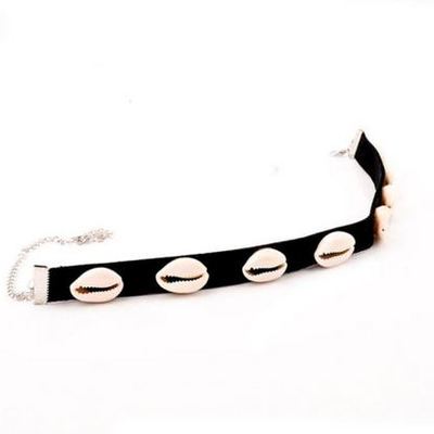 Cowrie shell choker