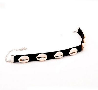 Cowrie shell choker