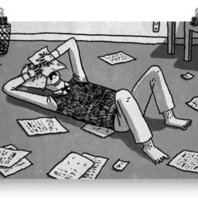 Writer's block - 12x18 poster