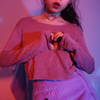 Punk Transparent Heart Choker - Thumbnail 3