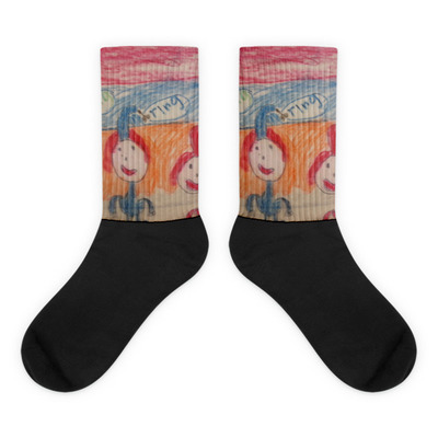 The Elves Kid Art Socks by Michael David