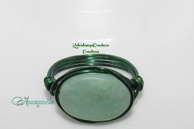 Light Green Amazonite Ring 