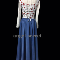 P115 COSPLAY beauty and beast princess belle Costume tailor made 2017 version - Thumbnail 3