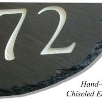 ADDRESS STONE HOUSE PLAQUE/ MARKER / WITH LAWN STAKE - Thumbnail 2