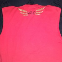 (New) E.R DaTransporter (Red,Black&GoldGlitter) Artist (Sleeveless) T-shirt. - Thumbnail 1