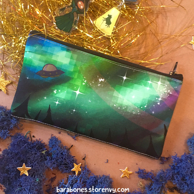 Night sky pencil case