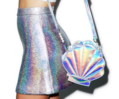 Hologram Mermaid Shell Bag