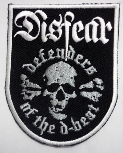 DISFEAR shape embroidered patch