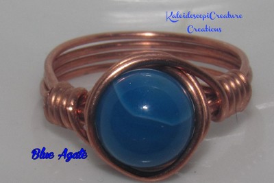 Blue Agate Ring