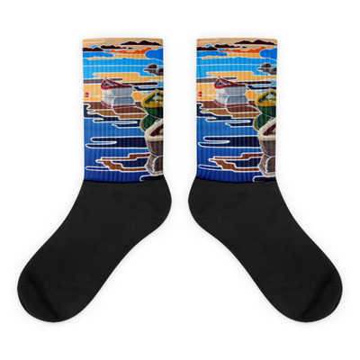 Fitzgerald collection - chained reflection socks - from michael david art