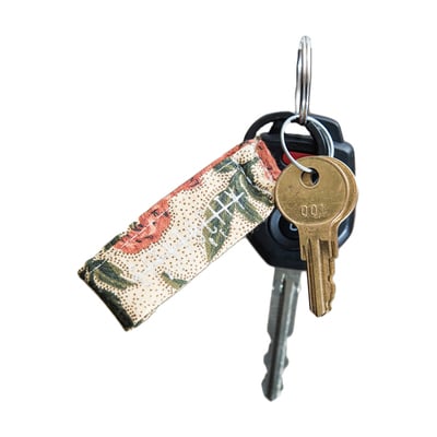 City to city fabric key rings