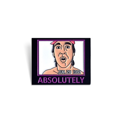Abso lutely enamel pin