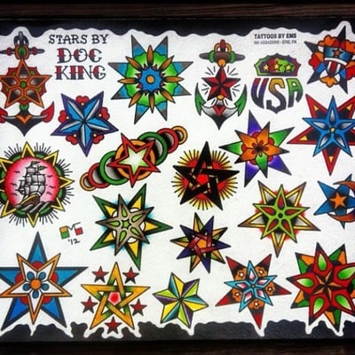 Star themed 11 x 14" print 