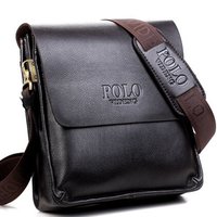 Top Quality! Men's Crossbody Messenger Bag Shoulder PU Leather - Thumbnail 1