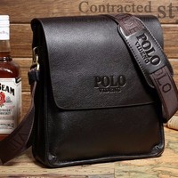 Top Quality! Men's Crossbody Messenger Bag Shoulder PU Leather - Thumbnail 4
