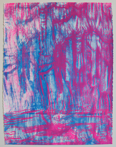 Fluorescent Magenta Blue Bristols