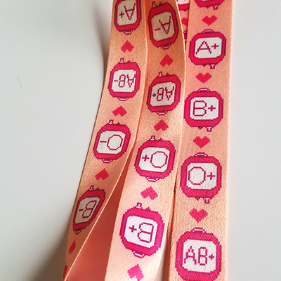 Pixel bloodbag lanyard