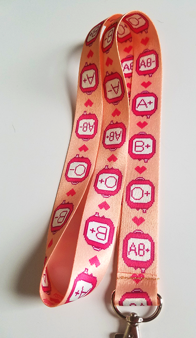 Pixel Bloodbag Lanyard