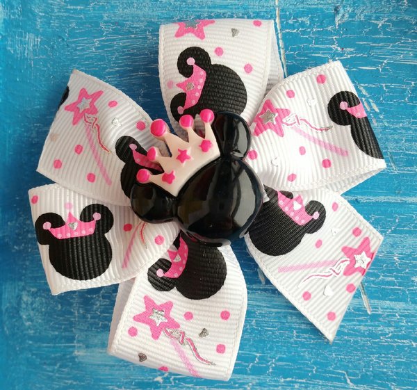 Minnie Mouse Hair Bow/ Princess Hair Bow / Pinwheel Bow / Minnie Princess Accessories