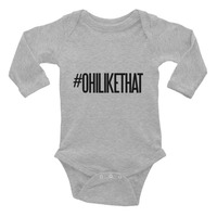 #OhiLikeThat Infant Long Sleeve Bodysuit - Thumbnail 2