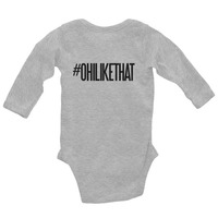 #OhiLikeThat Infant Long Sleeve Bodysuit - Thumbnail 3