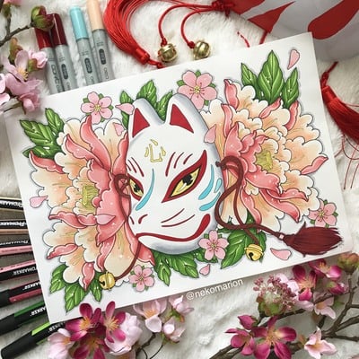 Kokoro kitsune - prints