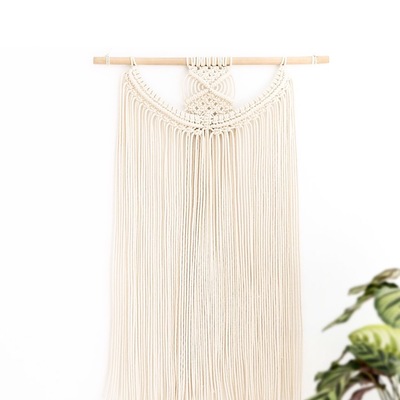 Fern tasseled wall  hanging decor