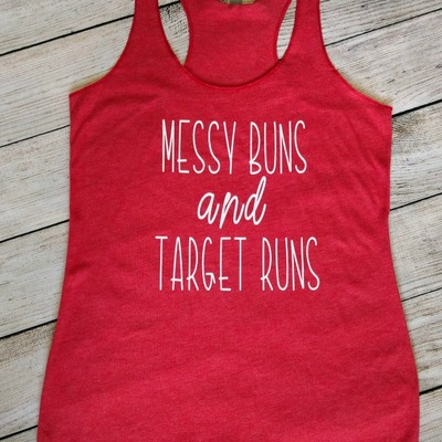 Messy buns & target runs tee