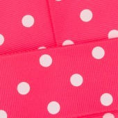 Passion Fruit Pink W/ White Dots