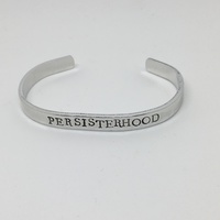 Persisterhood Hand Stamped Bracelet  - Thumbnail 1