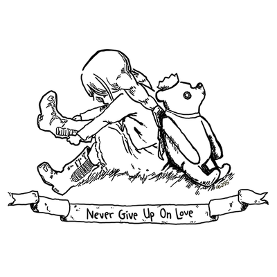 Yuri Pooh-ma (black & white)