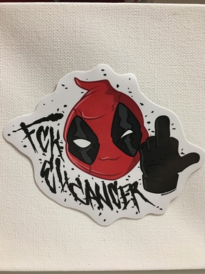 F* El Cancer Deadpool Sticker