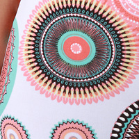 Wheel Print Flare Pants Set - Thumbnail 2