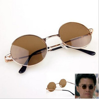 Hippie Retro Round Sunglasses - Thumbnail 1