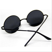 Hippie Retro Round Sunglasses - Thumbnail 2