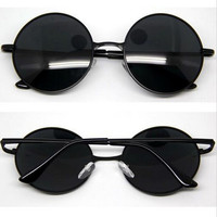 Hippie Retro Round Sunglasses - Thumbnail 3