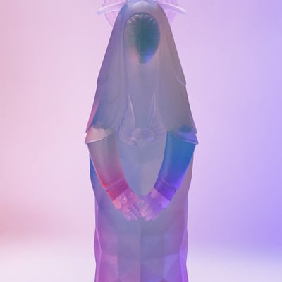 Inuit goddess 'thermal vaporwave'