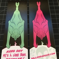 "Hang Out Bat" Bookmark ( 2- pack for $3 ) - Thumbnail 3