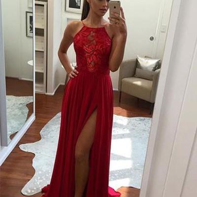 2017 prom dresses,red prom dresses,lace prom dresses,long prom dress.red evening dress,bd170411