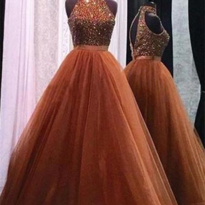 2017 prom dresses,cheap prom dresses,sequin prom dresses,long prom dress, tulle evening dress,bd170421 - Thumbnail 5