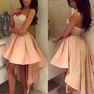 2017 prom dresses,cute prom dresses,high low prom dress, cute homecoming dress,bd170426
