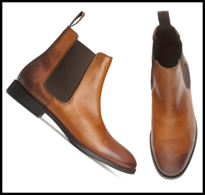  New Handmade Chelsea Brown Black Two tone leather boots, Men ankle boots, Brown & Black color boots