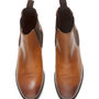  New Handmade Chelsea Brown Black Two tone leather boots, Men ankle boots, Brown & Black color boots-2
