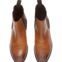  New Handmade Chelsea Brown Black Two tone leather boots, Men ankle boots, Brown & Black color boots - Thumbnail 2