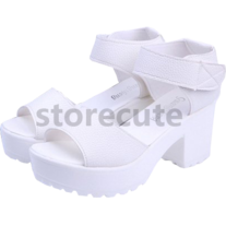 Black/White platform shoes