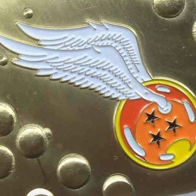 V2 golden dragon ball snitch pin