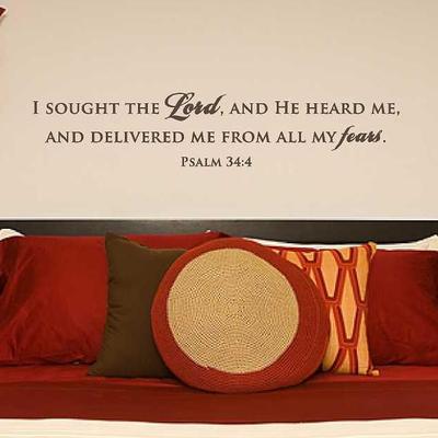 Wall decal scripture psalms 34:4