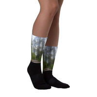 Tall Trees Black foot socks - by Michael David  - Thumbnail 1