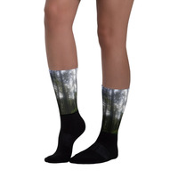 Alongside Giants- Tall Trees Collection Black foot socks - from Michael David - Thumbnail 2